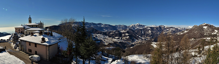 Vista panoramica da S. Antonio Abbandonato (987 m)